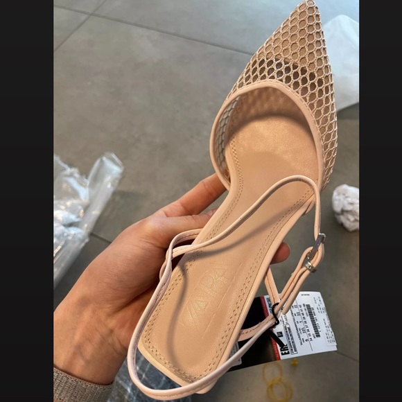 zara mesh sandals